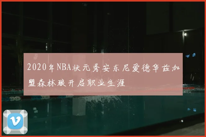 2020年NBA状元秀安东尼爱德华兹加盟森林狼开启职业生涯